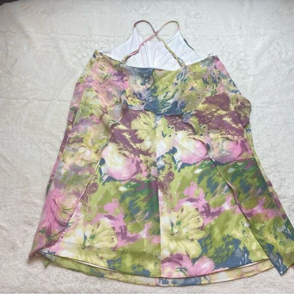 BCBGMaxazria New With Tags Multi-Color Floral Spaghetti Strap Dress Size Small - Picture 2 of 13